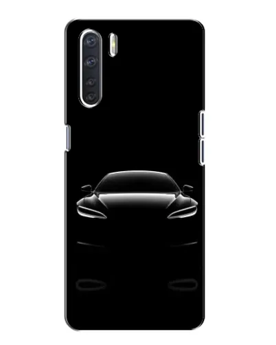 Чехол для OPPO A91 с картинкой «Силуэт Tesla Night»