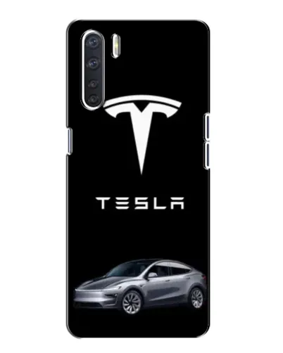 Чехол для OPPO A91 с картинкой «Tesla Model Y»