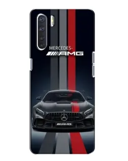 Чехол для OPPO A91 с картинкой «Mercedes — белый карбон» Чехол для OPPO A91 с картинкой «Mercedes — белый карбон»