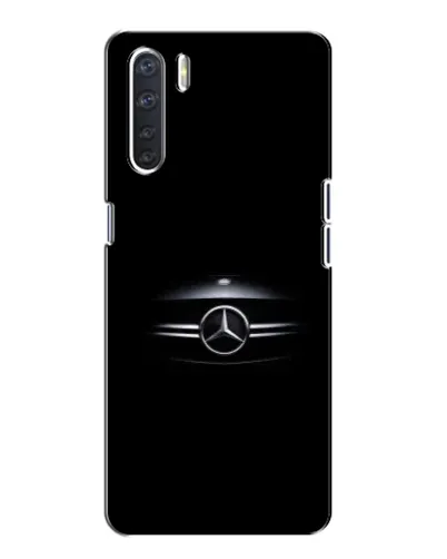 Чехол для OPPO A91 с картинкой «Mercedes — абстрактные линии»