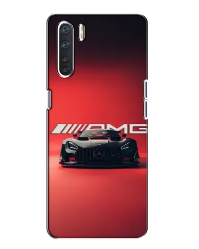 Чехол для OPPO A91 с картинкой «Mercedes AMG — красная линия»