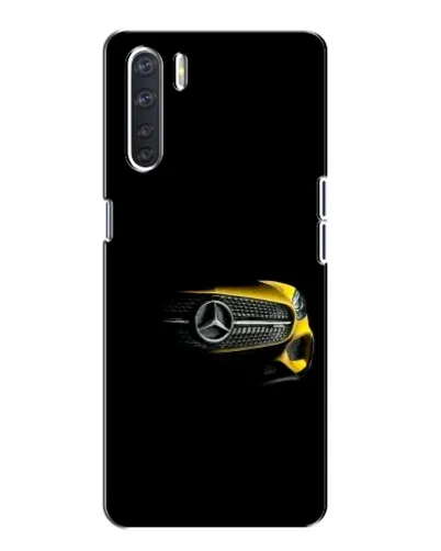 Чехол для OPPO A91 с картинкой «Mercedes — ретро стиль»