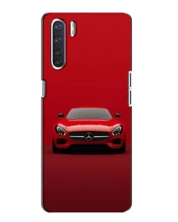 Чехол для OPPO A91 с картинкой «Красный Mercedes AMG»