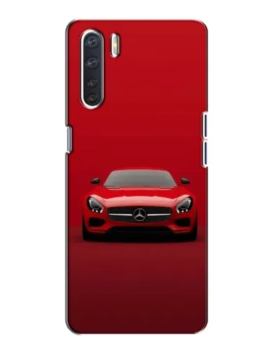 Чехол для OPPO A91 с картинкой «Красный Mercedes AMG»