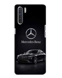 Чехол для OPPO A91 с картинкой «Mercedes — решетка радиатора»