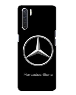 Чехол для OPPO A91 с картинкой «Mercedes Silver Logo»