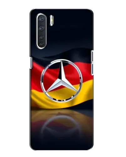 Чехол для OPPO A91 с картинкой «Mercedes — флаг Германии»