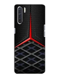 Чехол для OPPO A91 с картинкой «Mercedes Carbon Grid»