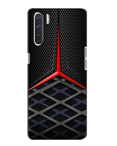 Чехол для OPPO A91 с картинкой «Mercedes Carbon Grid»