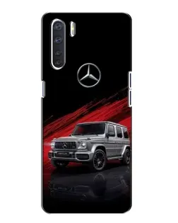 Чехол для OPPO A91 с картинкой «Mercedes G-Class красный»