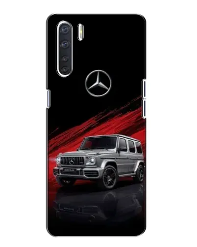 Чехол для OPPO A91 с картинкой «Mercedes G-Class красный»