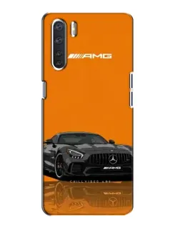 Чехол для OPPO A91 с картинкой «Оранжевый Mercedes AMG»