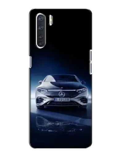 Чехол для OPPO A91 с картинкой «Ночной Mercedes EQ»