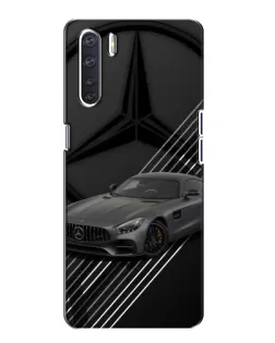 Чехол для OPPO A91 с картинкой «Mercedes AMG — графика»