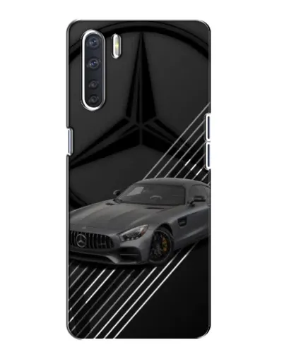 Чехол для OPPO A91 с картинкой «Mercedes AMG — графика»