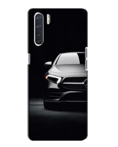 Чехол для OPPO A91 с картинкой «Свет фар Mercedes»