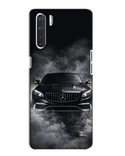 Чехол для OPPO A91 с картинкой «Mercedes в дыму»