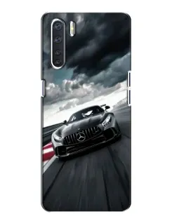 Чехол для OPPO A91 с картинкой «Гоночный Mercedes AMG»