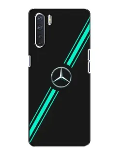 Чехол для OPPO A91 с картинкой «Спортивные линии Mercedes»