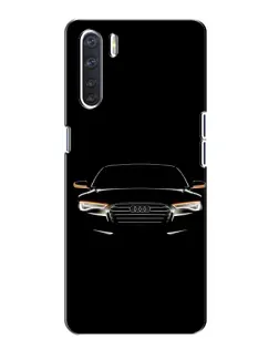 Чехол для OPPO A91 с картинкой «Audi — ночной контур» Чехол для OPPO A91 с картинкой «Audi — ночной контур»