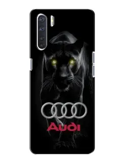 Чехол для OPPO A91 с картинкой «Пантера и Audi» Чехол для OPPO A91 с картинкой «Пантера и Audi»