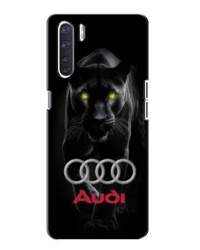 Чехол для OPPO A91 с картинкой «Пантера и Audi»