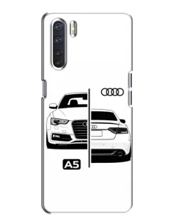 Чехол для OPPO A91 с картинкой «Audi — контрастный дизайн» Чехол для OPPO A91 с картинкой «Audi — контрастный дизайн»