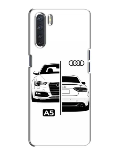 Чехол для OPPO A91 с картинкой «Audi — контрастный дизайн»