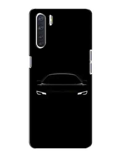 Чехол для OPPO A91 с картинкой «Взгляд Audi в темноте»