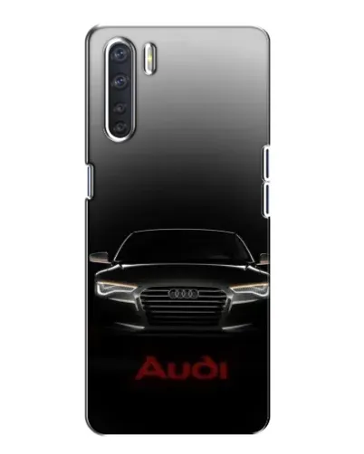 Чехол для OPPO A91 с картинкой «Audi — градиентный контур»