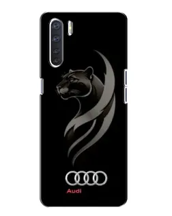 Чехол для OPPO A91 с картинкой «Графика — пантера и Audi» Чехол для OPPO A91 с картинкой «Графика — пантера и Audi»