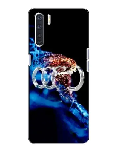 Чехол для OPPO A91 с картинкой «Энергия лого Audi»