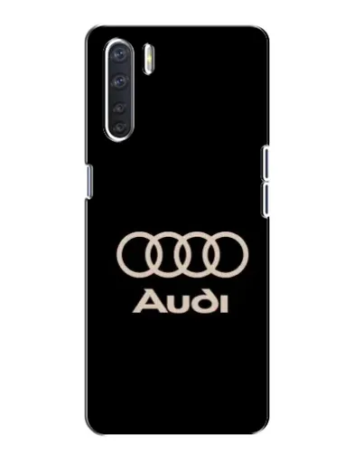 Чехол для OPPO A91 с картинкой «Audi — золотой логотип»