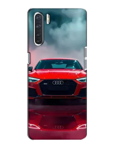 Чехол для OPPO A91 с картинкой «Audi RS — красный стиль»