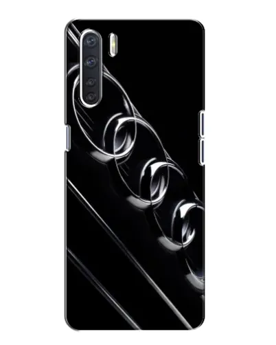 Чехол для OPPO A91 с картинкой «Audi — абстрактные кольца»