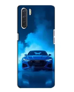 Чехол для OPPO A91 с картинкой «Audi — голубая энергия» Чехол для OPPO A91 с картинкой «Audi — голубая энергия»