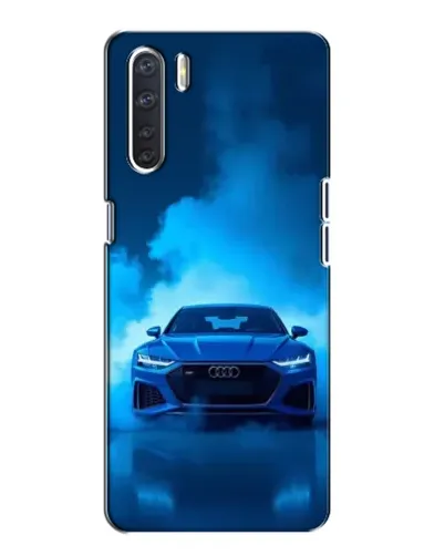Чехол для OPPO A91 с картинкой «Audi — голубая энергия»