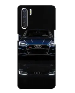 Чехол для OPPO A91 с картинкой «Audi — ночное отражение» Чехол для OPPO A91 с картинкой «Audi — ночное отражение»