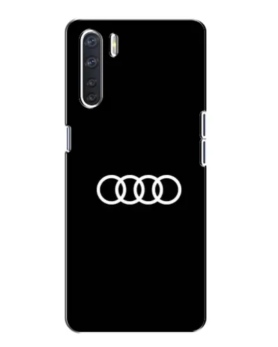 Чехол для OPPO A91 с картинкой «Audi White Logo»