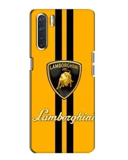 Чехол для OPPO A91 с картинкой «Lamborghini Stripe желтый» Чехол для OPPO A91 с картинкой «Lamborghini Stripe желтый»