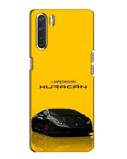 Чехол для OPPO A91 с картинкой «Lamborghini Huracan черный»