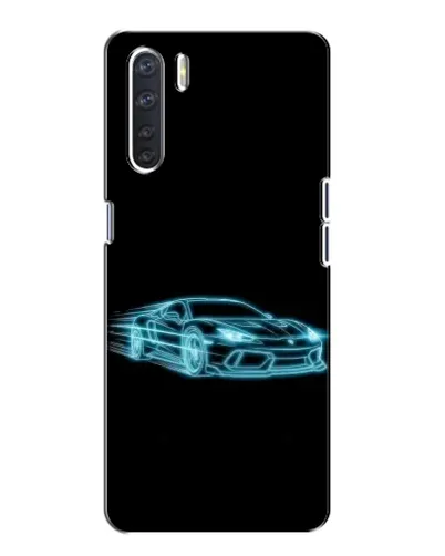 Чехол для OPPO A91 с картинкой «Неоновый контур Lamborghini» Чехол для OPPO A91 с картинкой «Неоновый контур Lamborghini»