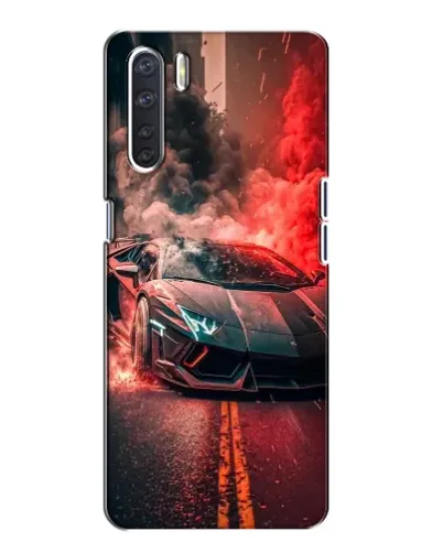 Чехол для OPPO A91 с картинкой «Lamborghini красный дым» Чехол для OPPO A91 с картинкой «Lamborghini красный дым»