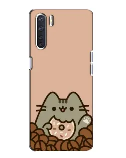 Чехол для OPPO A91 с картинкой «Кофейный Пушин»