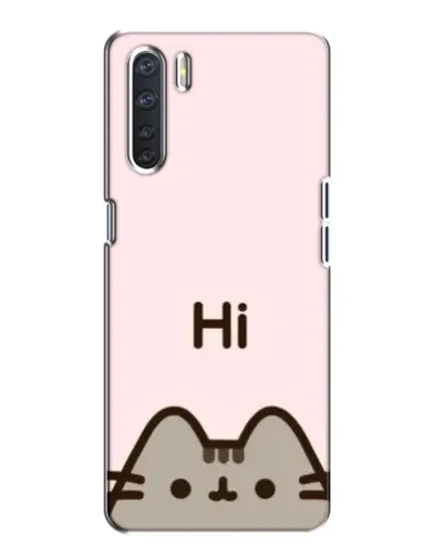 Чехол для OPPO A91 с картинкой «Пушин говорит Hi» Чехол для OPPO A91 с картинкой «Пушин говорит Hi»
