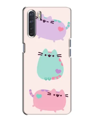 Чехол для OPPO A91 с картинкой «Pusheen трио» Чехол для OPPO A91 с картинкой «Pusheen трио»