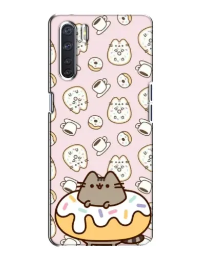 Чехол для OPPO A91 с картинкой «Пушин на пончике» Чехол для OPPO A91 с картинкой «Пушин на пончике»