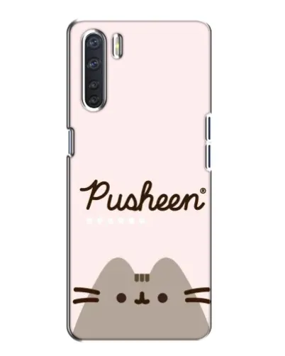 Чехол для OPPO A91 с картинкой «Pusheen логотип» Чехол для OPPO A91 с картинкой «Pusheen логотип»