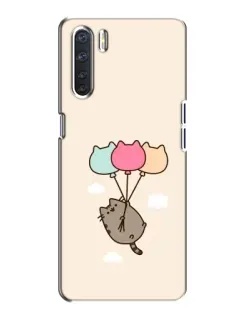 Чехол для OPPO A91 с картинкой «Пушин на шариках»