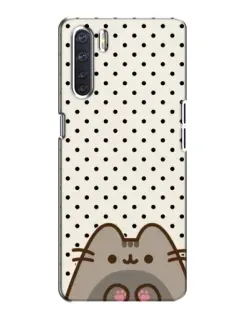 Чехол для OPPO A91 с картинкой «Пушин в горошек»